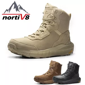 NORTIV 8 Men's Waterproof Tactical Boots Lightweight Non-Slip Military Boots - Picture 1 of 26