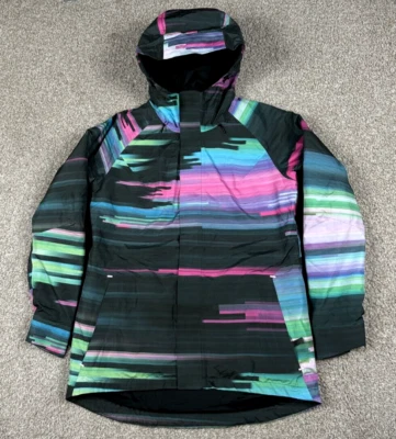 Burton Rubix Jacket Womens Small Multicolor Geometric Snowboarding Ski GoreTex - Image 1 of 4
