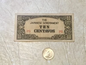 WW2 Silver 1945-D 20 Centavos Philippines USA Banknote 1942 Japan Occupied 10 C - Picture 1 of 5