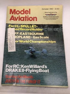 Vtg. Model Aviation Magazine Oct 1980 Ken Willard's Drake II Flying Boat m1518 - Foto 1 di 4