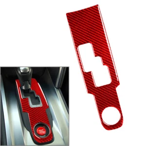 Cubierta del cuadro del panel de cambio de marchas rojo fibra de carbono Fit Nissan GTR R35 2008-2016 - Imagen 1 de 10