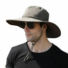 Summer Bucket Ha Hiking Beach Hats Mesh Breathable Anti Uv Sun Cap Wide Brim