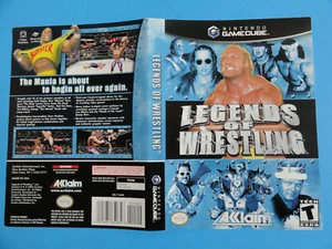 NINTENDO GAMECUBE LEGENDS OF WRESTLING ORIGINAL COVER ART -NO GAME DISC INCLUDED - Picture 1 of 2