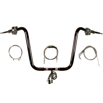 Manillar Ape Hanger CKit 2007-2010 Harley-Davidson Softail 1 1/4" negro 16" Foto 1 de 4