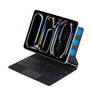 Teclado magnético Bluetooth iPad Air 13" (M2) teclas retroiluminadas de 7 colores y trackpad - Imagen 1 de 16