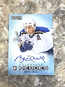 2014-15 ITG Heroes & Prospects Heroes Autograph Brett Hull AUTO #3 23/25 - Picture 1 of 2