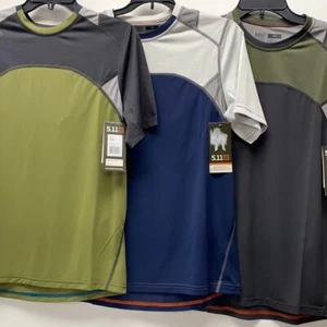 5.11 tactical max effort short sleeve Shirts Mens XS Blue green gray colorway x3 - Picture 1 of 9
