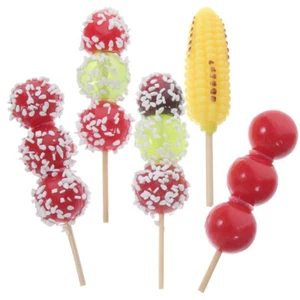 5pcs Kids Fake Food Model Miniature Food Food Prop Decor Shop Display Kids - Picture 1 of 12