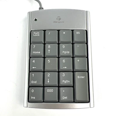 Targus USB Numeric Keypad with USB Hub Number Pad PAUK10U Tested - Image 1 of 4