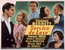 Service De Luxe lobby card Vincent Price Constance Bennett 1938 OLD MOVIE PHOTO