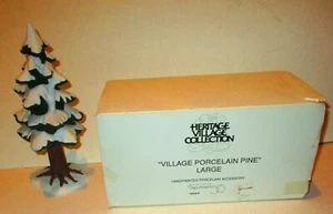 Dept 56 Heritage Village Accessories Large Porcelain Pine Tree # 5218-3 RETIRED - Picture 1 of 3