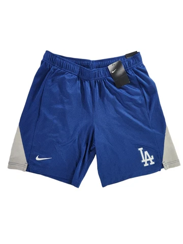 Nike Royal Los Angeles Dodgers Team Logo Franchise Shorts MLB Men's Size Large Cover