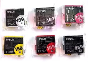 Epson Stylus R2000 Ink Cartridges T159 Series New - Pick What You Need! R2000 - Picture 1 of 9