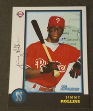 JIMMY   ROLLINS   RC 1998  BOWMAN   INTERNATIONAL  HOLO  FOIL PHILLIES