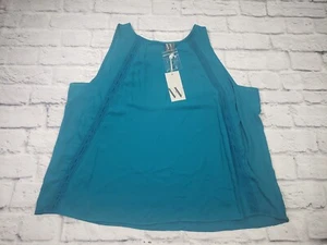 NEW Worthington Women's Size XXL Teal Short Sleeve Blouse - Picture 1 of 5