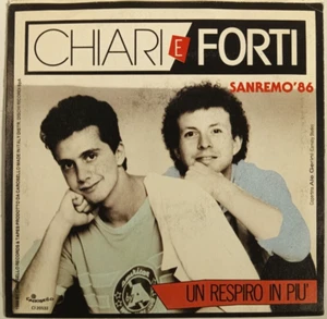 CHIARI E FORTI - COME UNA GUERRA - 1986 ITALIAN 7" SINGLE PS, EUROPOP - Picture 1 of 4