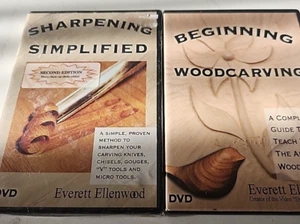 Beginning Woodcarving & Sharpenin Simplified/new, with Everett Ellenwood/ 2 DVDs - Picture 1 of 1
