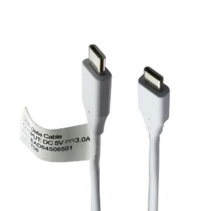 LG (3.3-Ft) USB-C to USB-C Charge/Sync Cable - White (EAD64506501 / DC1708)
