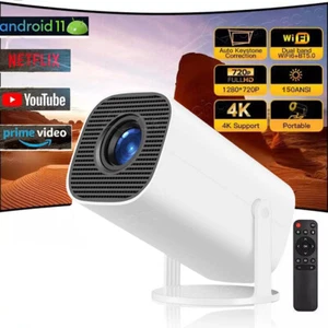 4K Mini Projector 10000 Lumen LED 1080P WiFi Bluetooth UHD Portable Home Theater - Picture 1 of 21