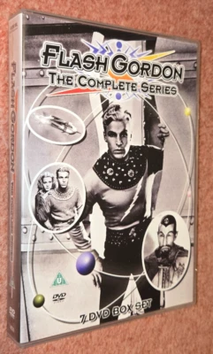 Flash Gordon The Complete Original Series UK Reg 2 DVD 7 Disc Box Set 1936 -1940 - Image 1 of 4