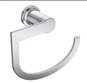 Moen Rinza Chrome Wall Mount Single Towel Ring Y1186CH brand new factory Sealed - Picture 1 of 4