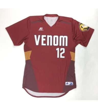 Nueva camiseta de béisbol Russel Athletic Venom sublimada para hombre M granate 357S2SU Foto 1 de 2