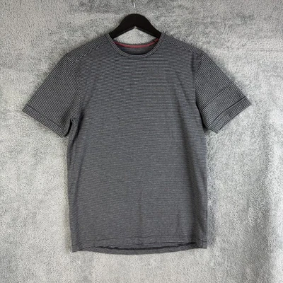 Rapha Cycle Club T-Shirt Mens Medium Grey Striped Short Sleeve Pocket Casual - Image 1 of 4