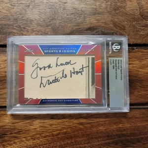 2014 Leaf Sports Icons-Waite Hoyt Cut Signature-5/6-Babe Ruth Teammate-Beckett - Picture 1 of 3