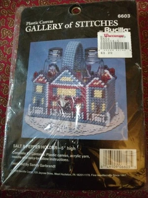 Bucilla Gallery of Stitches Plastic Canvas Kit- Salt&Pepper-#6603 - Image 1 of 3
