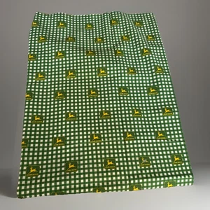 Spring Creative Products“John deere Gingham” Fabric panel ( 1 Yard) - Picture 1 of 3