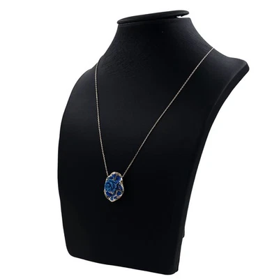 Collier Türkis Emmaille 585 Gold 14 Kt  Blume Rose Edelstein Wert 830,- - Bild 1 von 4