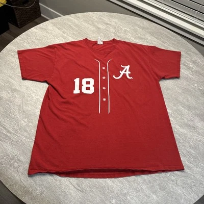 Camiseta deportiva de softbol Alabama #18 grande Roll Tide carmesí UA Foto 1 de 4