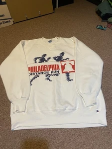 Sudadera Atlética Russell De Colección Años 90 Philadelphia Distance Running - Imagen 1 de 13