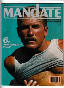 GAY BEEFCAKE MAGAZINE "MANDATE APRIL 1981" - MALE PHYSIQUE INTEREST - Bild 1 von 6