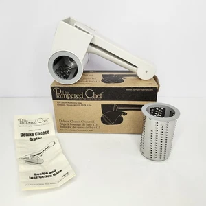 Rallador de queso The Pampered Chef Deluxe giratorio 1275 completo - Imagen 1 de 4