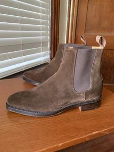 NEU | POLO RALPH LAUREN x CROCKETT & JONES 8D BRAUN WILDLEDER CHELSEA STIEFEL 8 D - Bild 1 von 17