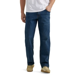 Jeans uomo Wrangler Five Star relaxed fit flex colore denim scuro taglie forti nuovi - Foto 1 di 6
