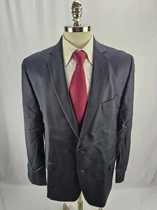 Calvin Klein Men's Black Wool Blazer Jacket 44L - Picture 1 of 8