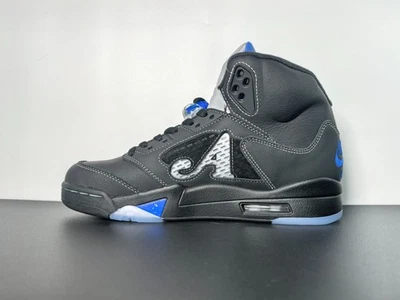 Nuevo Awake NY x Air Jordan 5 Para hombres Retro 'Negro Corredor Azul' Zapatos DV4982-004 Foto 1 de 4