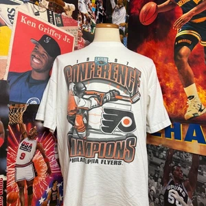 Vintage Philadelphia Flyers 1997 Eastern Conference Champions NHL T Shirt Sz 2XL - Picture 1 of 6