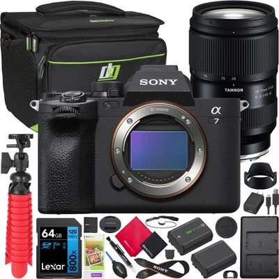 Sony a7 IV Mirrorless Full Frame Camera Kit + Tamron 28-75mm F2.8 G2 Lens Bundle - Image 1 of 4