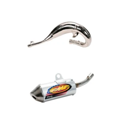Cachimbo graxo FMF GOLD SERIES com silenciador powercore 2 shorty Honda 2002-2003 CR125R - Imagem 1 de 3