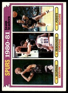 1981-82 Topps George Gervin/Dave Corzine/Johnny Moore San Antonio Spurs #62