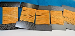 Costura de hilo naranja brillante metálico Kreinik y pesca con mosca 5X5 años sin etiqueta - Imagen 1 de 5