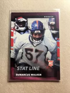 2017 Donruss Stat Line RC # 371 DeMarcus Walker #08/68 - Foto 1 di 1