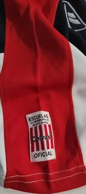 Camiseta curta futebol futbol Escuela Chivas Guadalajara México júnior autêntica G  - Imagem 1 de 4