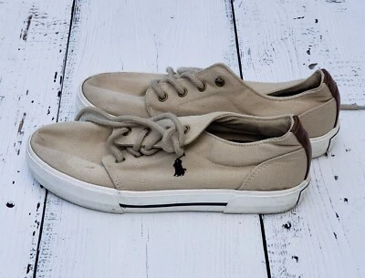 Polo Ralph Lauren светло-коричневый холст платье туфли размер 3,5 - Изображение 1 из 4