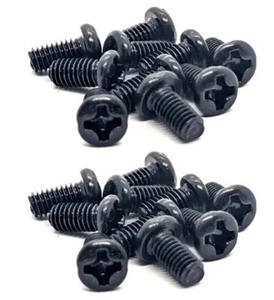RC Screws M3 x 6 Black Panhead Metric Thread (For Metal or Plastic) Qty 20 - Picture 1 of 3