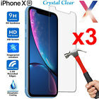 x3 Tempered Glass 9H Guard screen protector for Apple iPhone XR Front