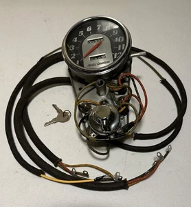 Harley NOS OEM 1965-1967 Electra-Glide Dash Base Harness & Speedo Assembly - Bild 1 von 17